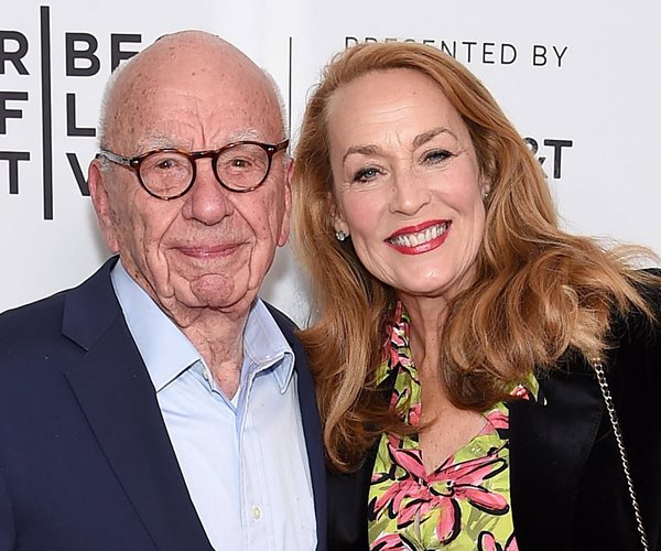 Rupert Murdoch and Jerry Hall 
