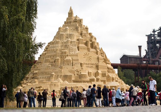 World's Highest Sandcastle Built in German City