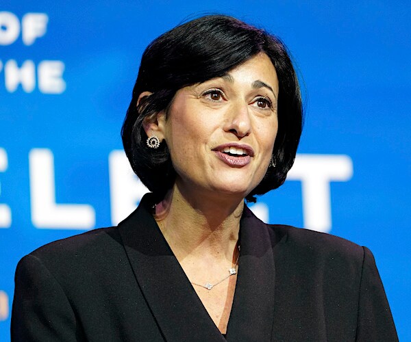 Rochelle Walensky speaks during a news conference