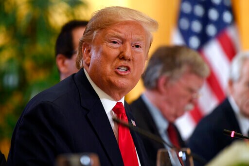 The Latest: Trump Praises His 'friend,' Saudi Crown Prince