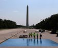 '86 47' Graffiti Found Near Reflecting Pool