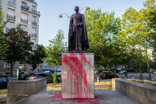 Protesters Daub French Colonial-era Statues in Red Paint