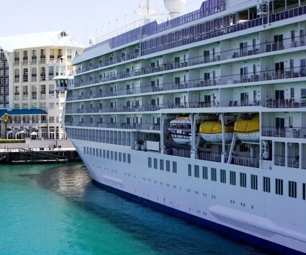 Cruise ship in Cape Town, Africa