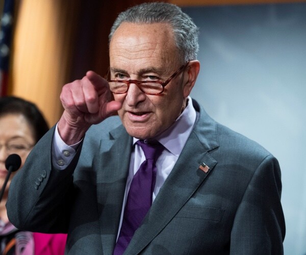 chuck schumer speaks at press conference