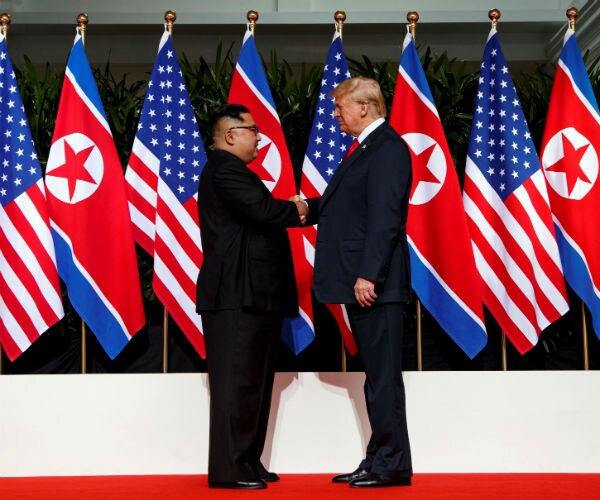 kim jong un of north korea and us president donald j trump 