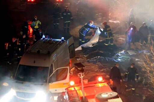 Rescuers Comb Wreckage of Greece's Deadliest Train Crash