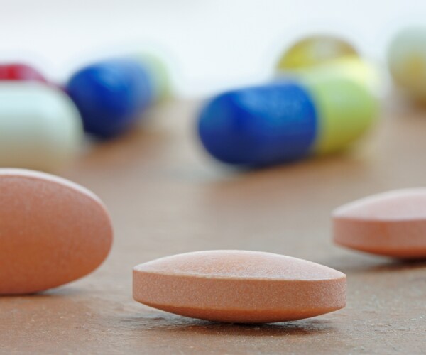a close-up of statin tablets