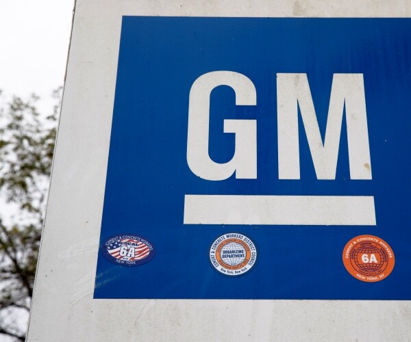 GM logo is shown in blue and white