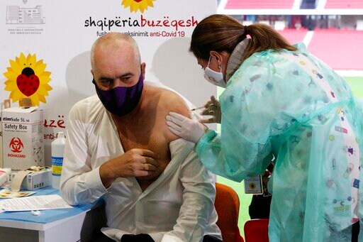 Albania Carries out 1st Vaccinations with Donated Doses