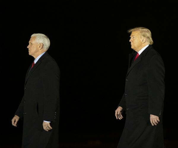 us vice president mike pence and us president donald trump for fallen us soldiers  