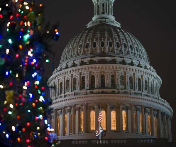 the capitol and the capitol christmas tree in washington dc