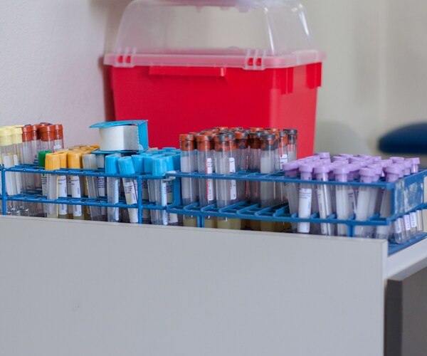 Vials for a blood test