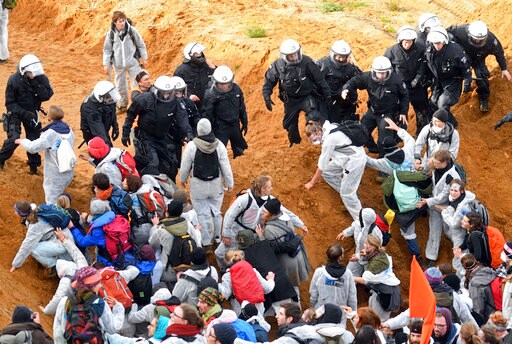 Anti-coal Protesters March in Germany before Climate Meet