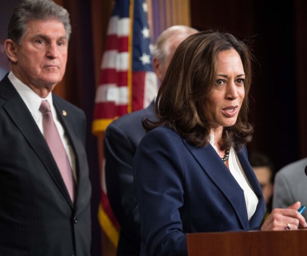 senator joe manchin and then senator kamala harris 