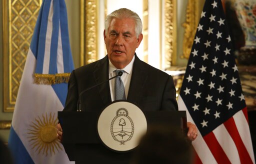 Tillerson Says US Considers Venezuela Oil Sale Restrictions