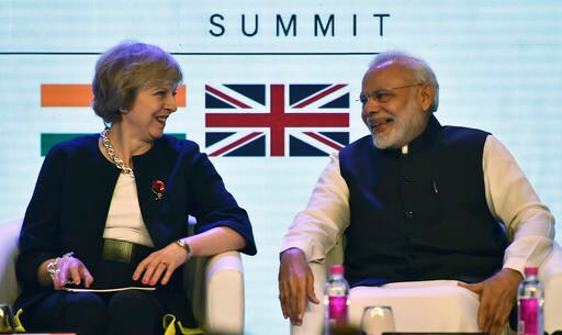 India, Britain Talk Trade and Investment During May's Visit