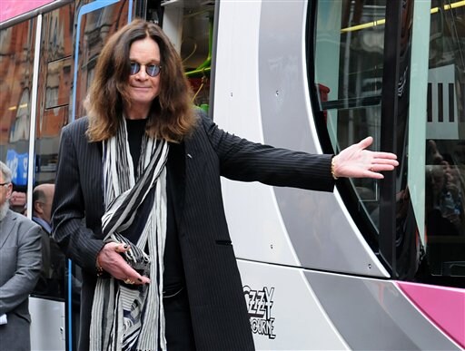 Ozzy Osbourne's Hometown Names a Tram after Him