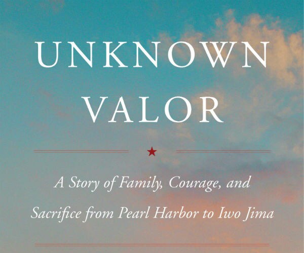 the book jacket to unknown valor is shown