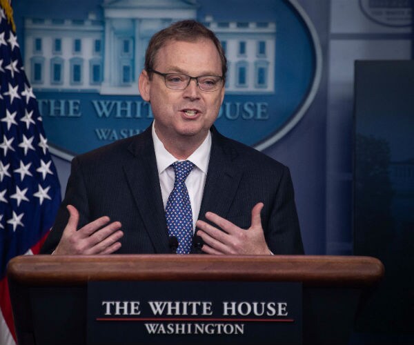 kevin hassett speaks at the white house during a daily press briefing