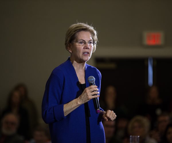 Warren Raised $21.2 Million for White House Bid in 2019's Final Quarter