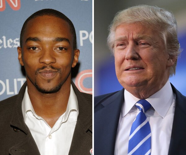 Anthony Mackie: Donald Trump Endorsement Was 'Bad Attempt at a Joke'