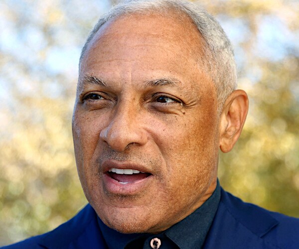 mike espy speaks during a news conference