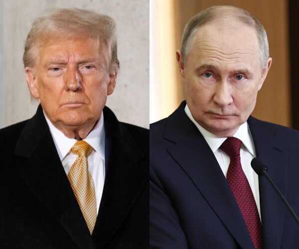 President Trump on Tuesday warned Russian President Vladimir Putin that he is "playing with fire" in...