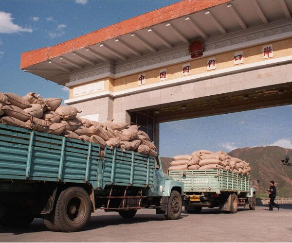 north korea food convoy