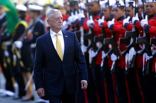 US Defense Secretary Mattis Pitches Closer US-Brazil Ties