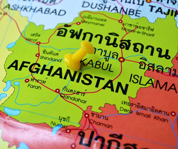 map images with afghanistan in green

