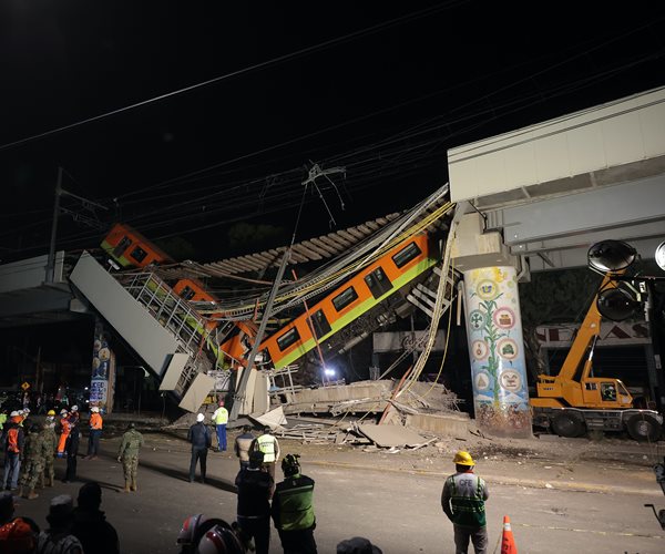 Mexico City Metro Overpass Collapses Onto Road; 23 Dead