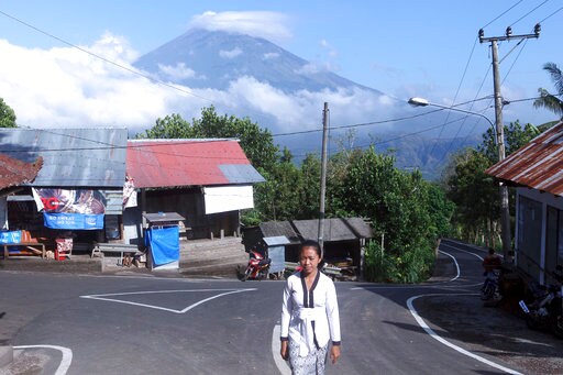 The Latest: Bali Volcano Fears Spark Exodus of 75,000