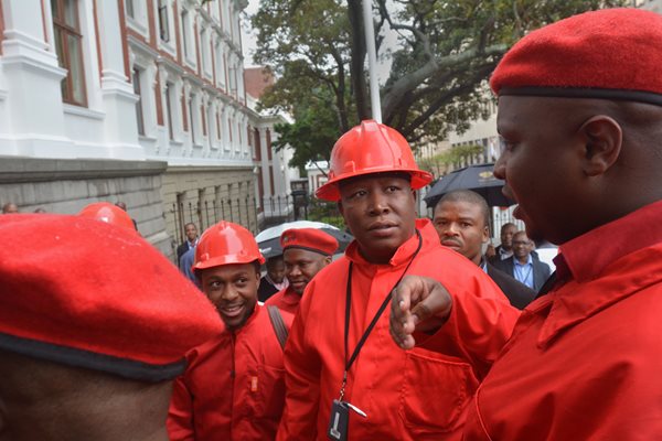 South Africa Parliament Kicks Out Radical Lawmaker