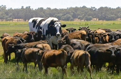Steer Too Beefy to Become Burgers Reprieved to Life on Farm