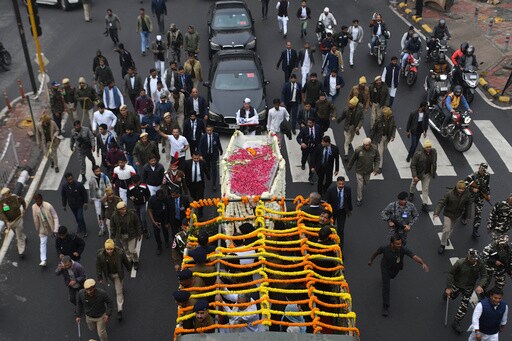 State Funeral Begins for Former Indian Prime Minister Manmohan Singh, Who Instituted Economic Reform