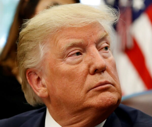 us president donald trump in the oval office  