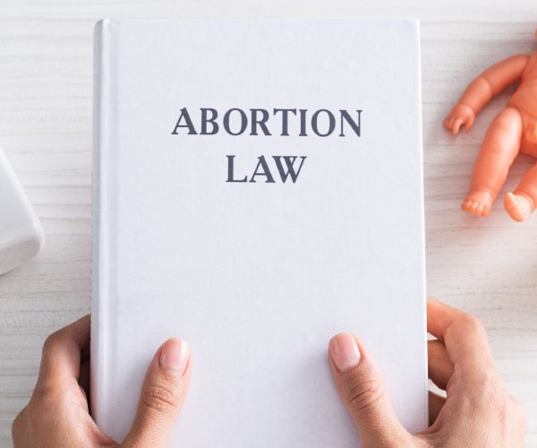abortion law book is held