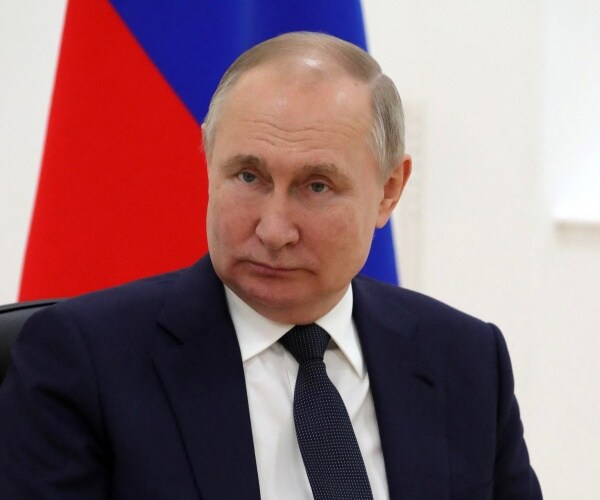 vladimir putin looks on