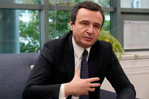 Kosovo's Leader Says Russia Prevailing in Ukraine Would Threaten 25 Years of Peace in the Balkans