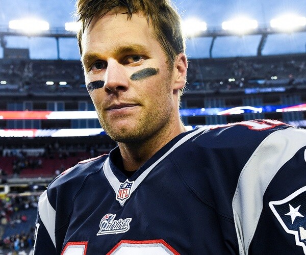 tom brady is shown in his new england patriots uniform