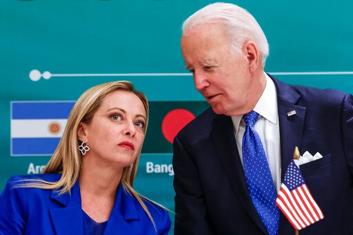 Biden and Italy's Meloni to Hold Talks at Time of Worries about Ukraine, Political Headwinds at Home