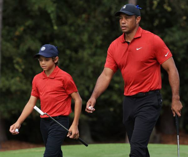 Tiger & Son's 11 Straight Birdies Fall Short of Daly Duo