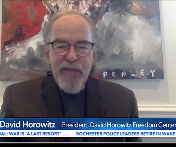 author david horowitz as a guest on newsmax tv's spicer and company