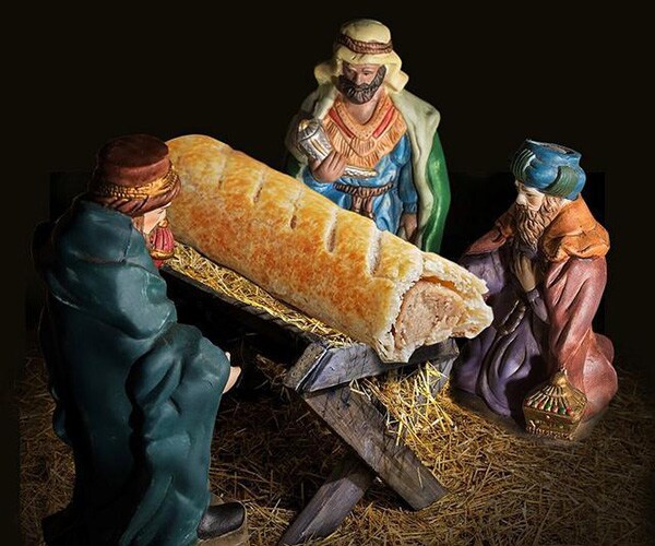 Sausage Roll Baby Jesus: Bakery Sorry for Nativity Scene Replacement