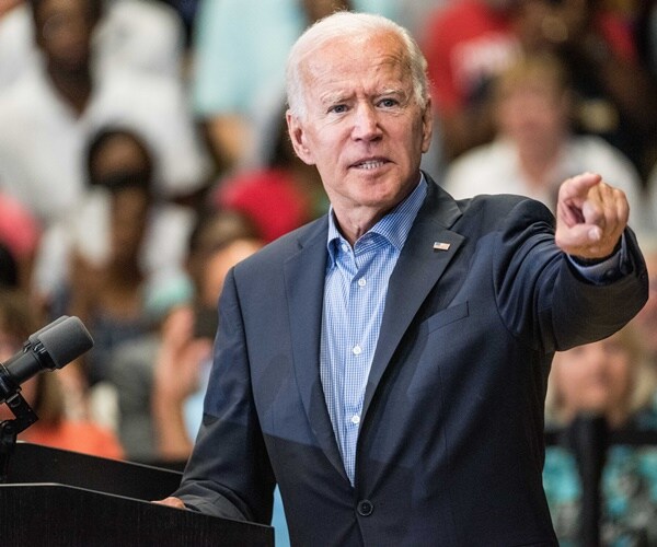 joe biden speaks at a rally