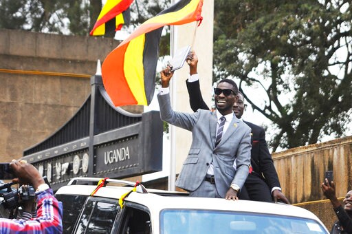 The Latest: Uganda Pop Star Now Charged with Treason