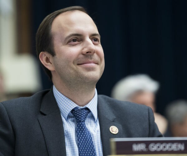 Rep. Lance Gooden, R-Texas, attends a House Financial Services Committee organizational meeting 