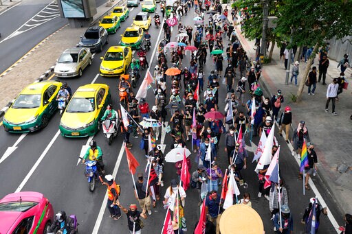 Thai Pro-democracy Activists March against Government