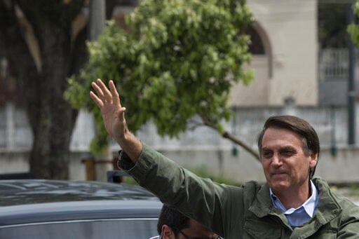The Latest: France's Le Pen Wishes Luck to Bolsonaro
