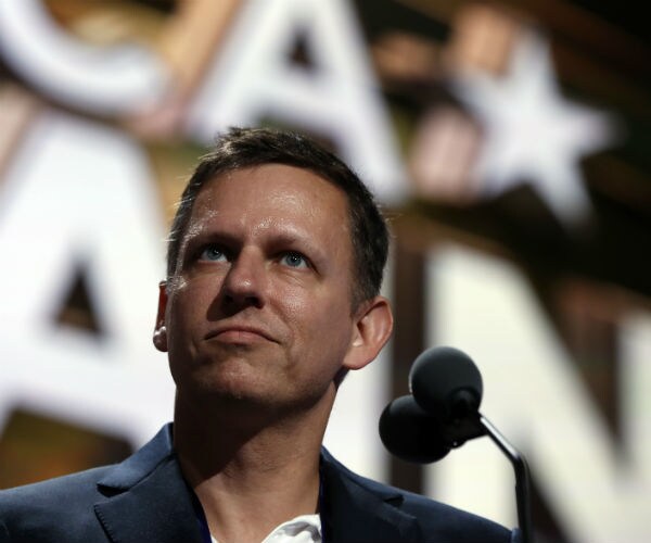 Billionaire investor and Facebook board member Peter Thiel is shown.